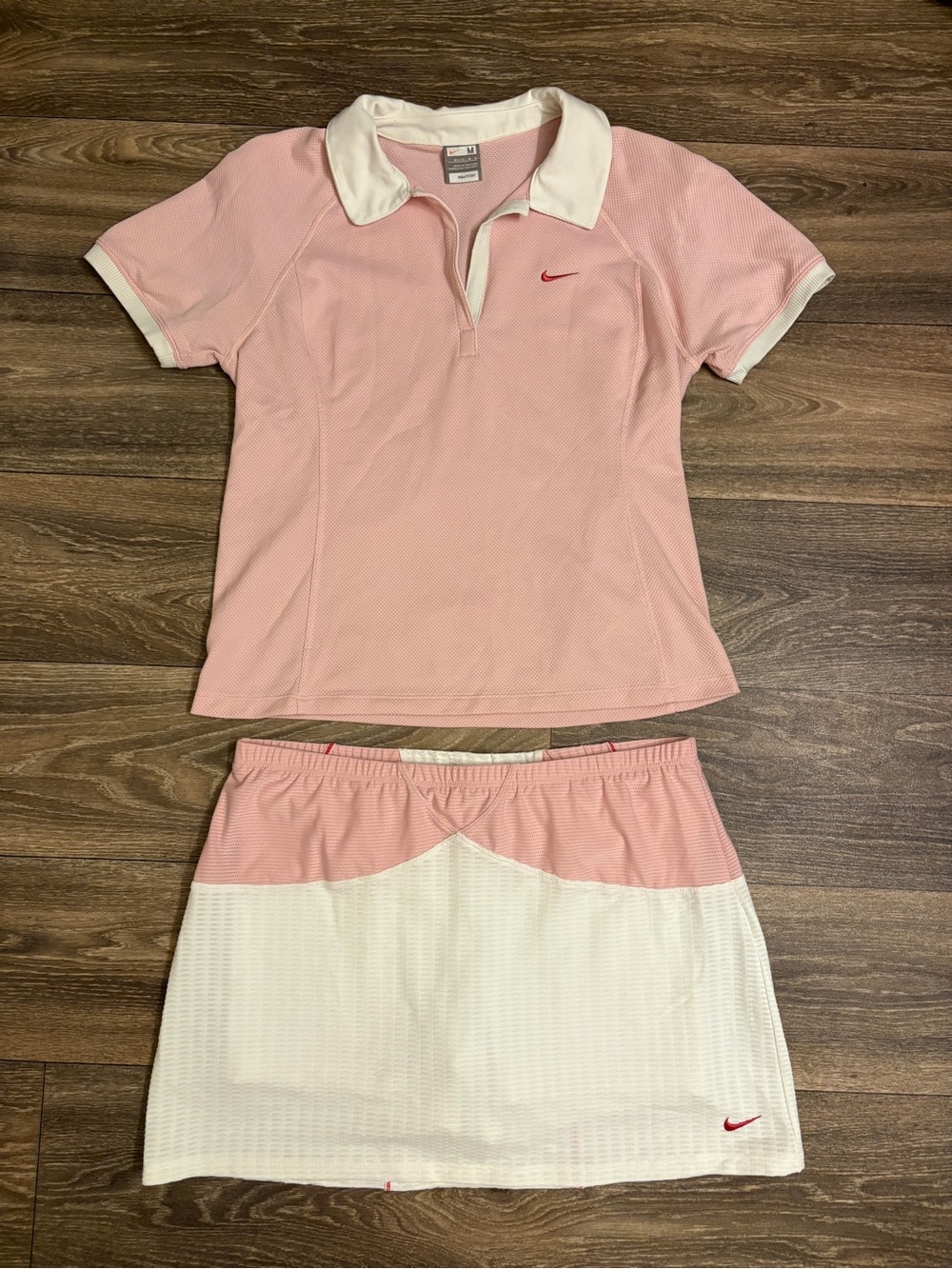 VTG Nike Golf Pink White Colorblock Archival 2008 Set M